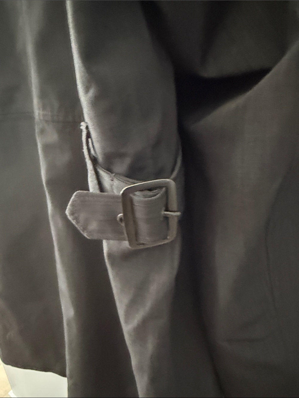 Kirkland Signature Dark Gray Hooded Trench Coat - Picture 3 of 3